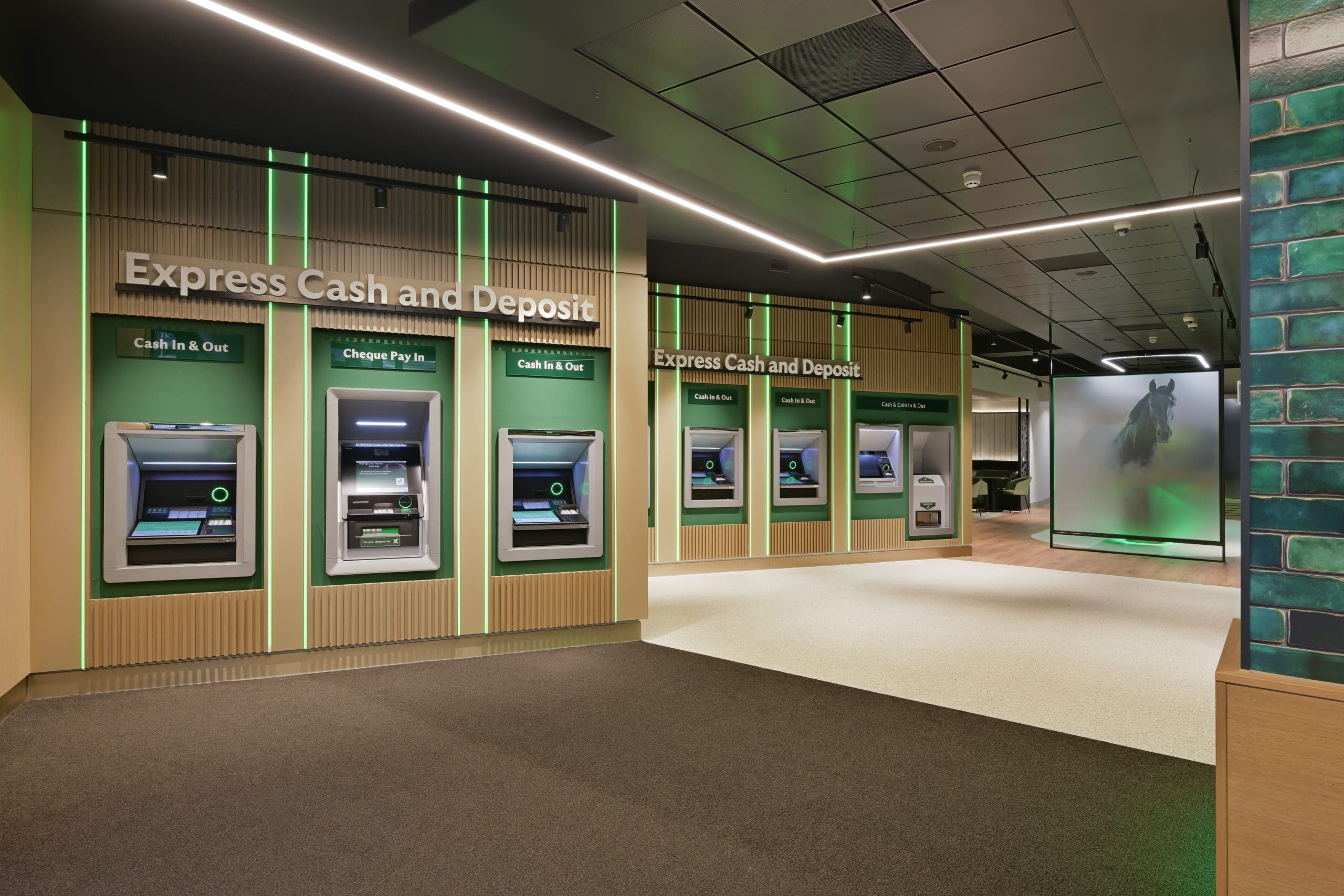 Lloyds Bank Manchester interior with digital banking zone and intuitive spatial layout supporting customer experience strategy